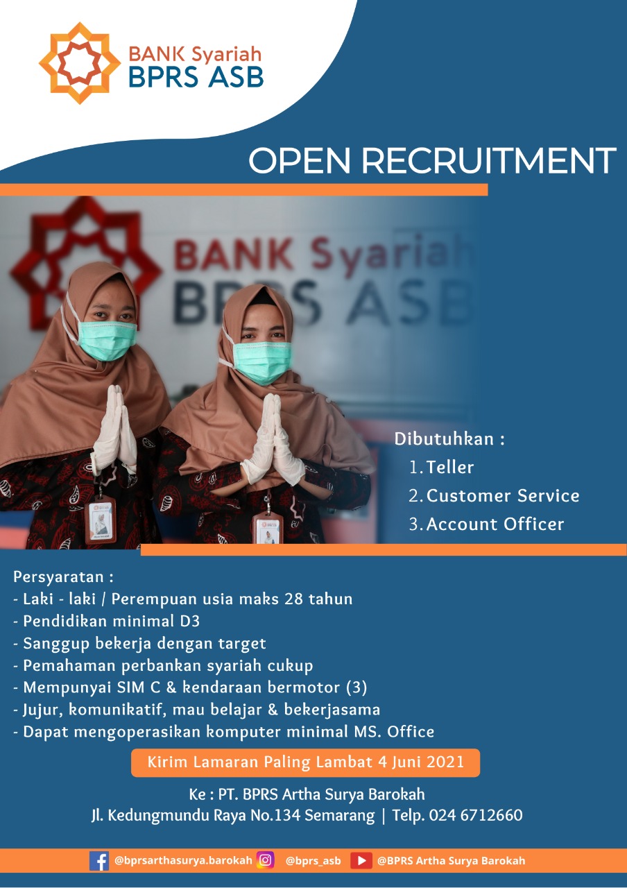 Lowongan Bank Syariah BPRS ASB