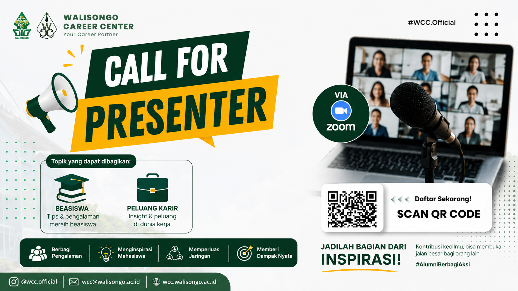 Call for Presenter Walisongo Career Center