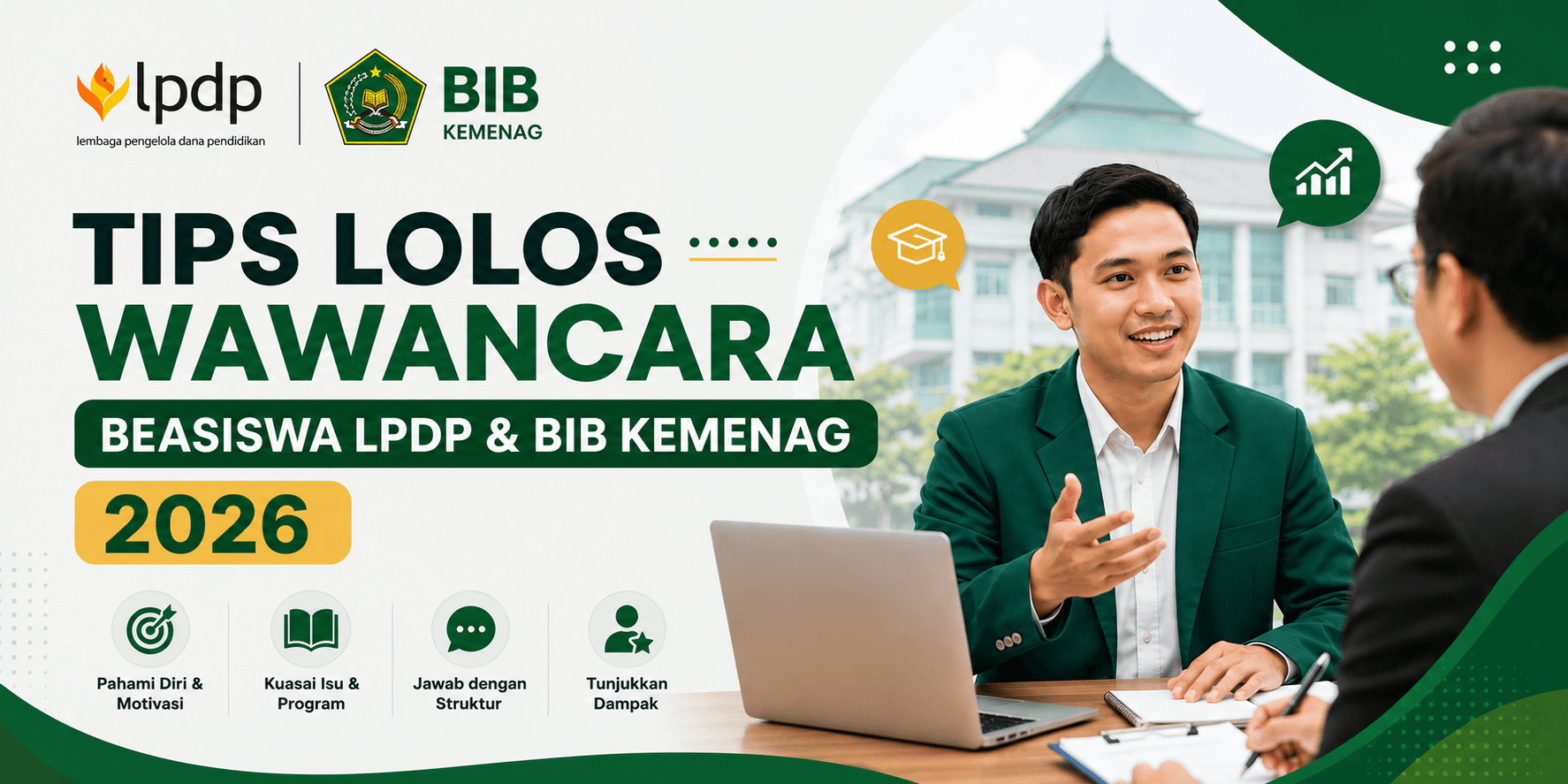 tips lolos wawancara beasiswa LPDP dan BIB Kemenag 2026
