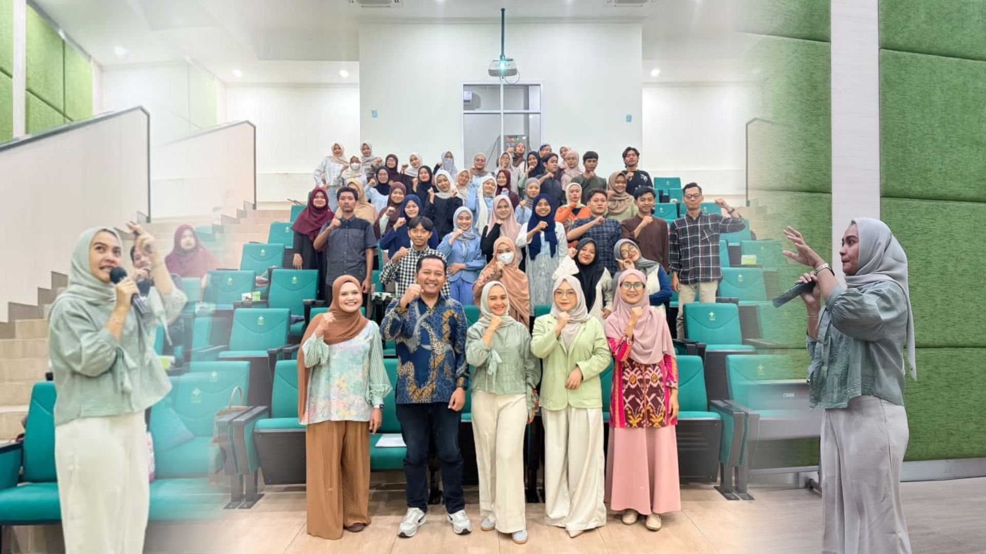 Suasana Career Talk WCC UIN Walisongo tentang langkah nyata membangun karier di Teater ICT Kampus 3